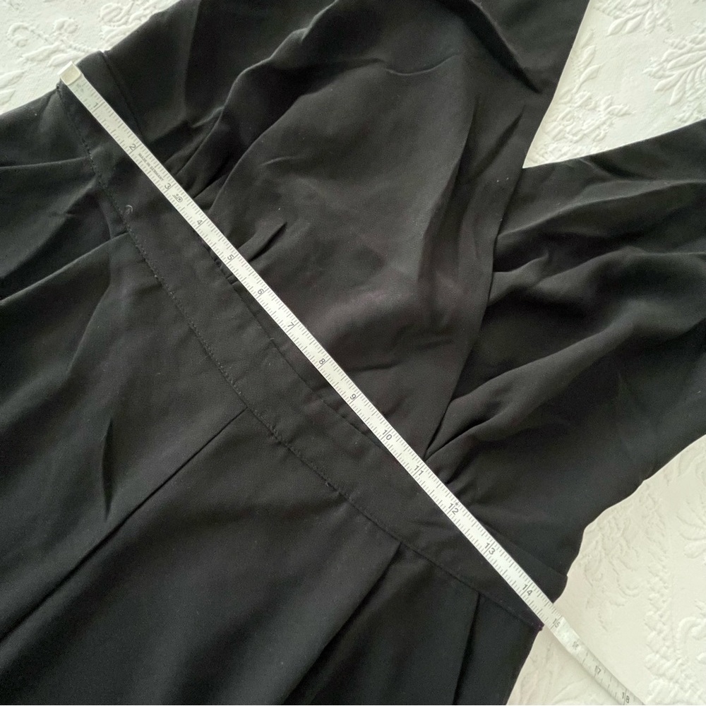 NWOT Lulus Kiska Black Lace Wide-Leg Jumpsuit Large - Picture 8 of 8